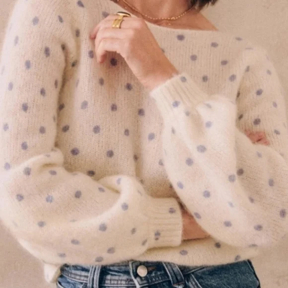 Sezane Pull Alban jumper sweater Wool mohair NWT size XS - Picture 14 of 14